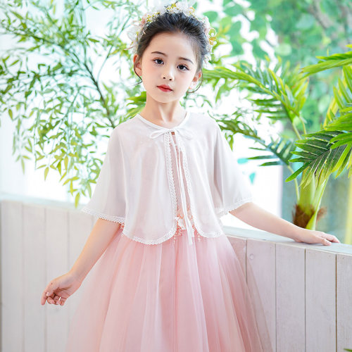 女童小披肩外搭防晒夏季薄款斗篷