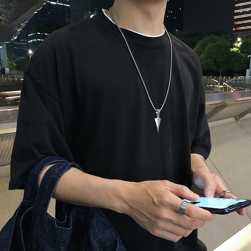 A353-X015-P20复古个性三角形吊坠百搭学生项链情侣饰品服装配件,饰品头饰,星座1308-1（原A353）