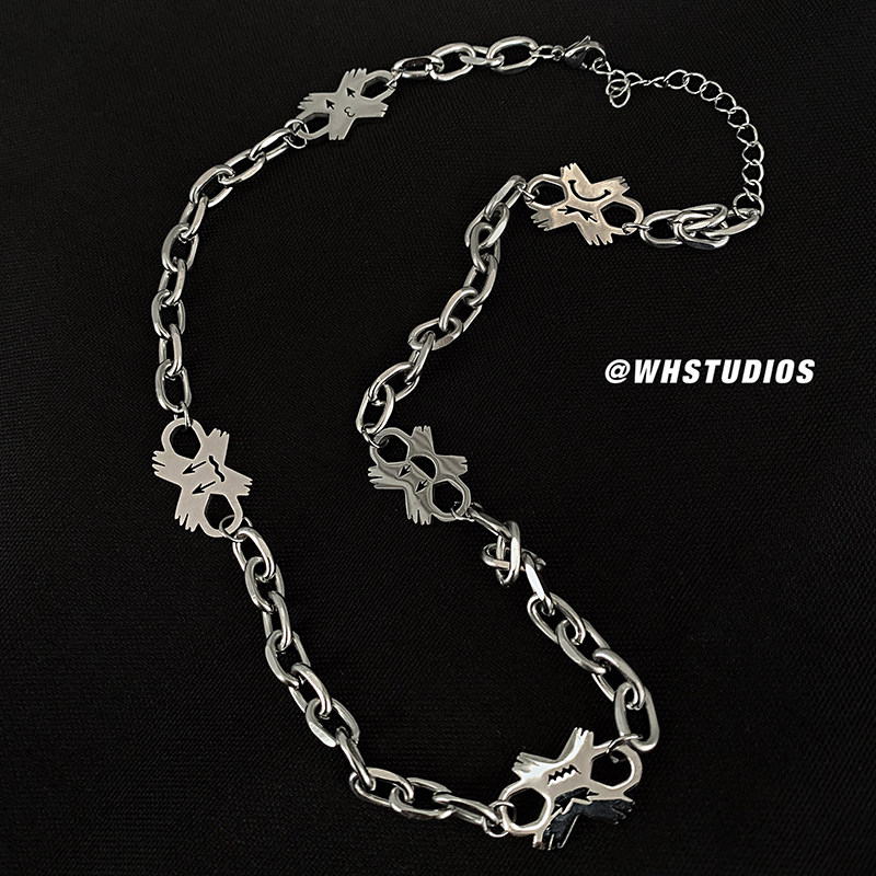 A353-X025-P18日韩情侣饰品简约嘻哈双层字母牌项链男女流行饰品,饰品头饰,星座1308-1（原A353）