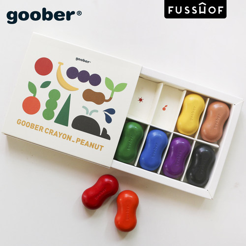 Goober花生蜡笔天然安全无毒