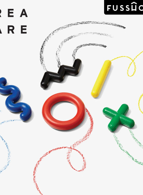 美国Areaware 涂鸦蜡笔几何艺术绘画套装可爱设计风格儿童油画棒