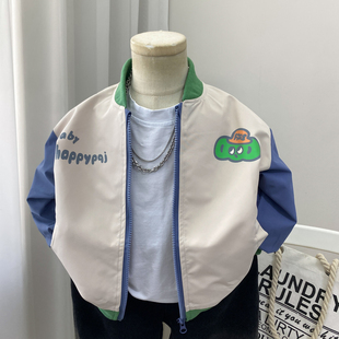 男童外套春秋季2026新款儿童棒球服秋装薄款韩版中童小童男孩夹克