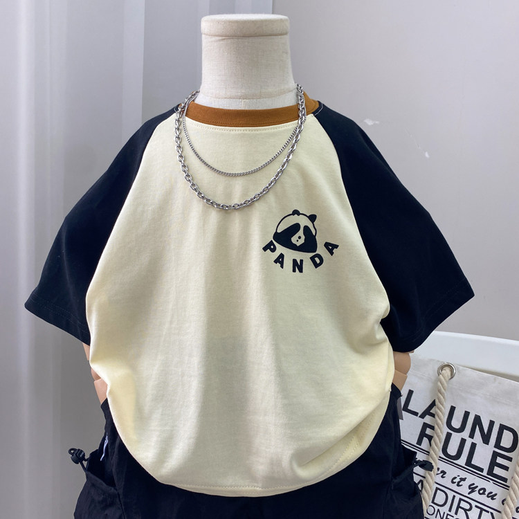 男童t恤短袖2025新款全棉儿童圆领上衣宝宝纯棉中童小童男孩洋气,童装/婴儿装/亲子装,T恤,淘宝优惠券,粉丝福利购,淘宝优惠卷