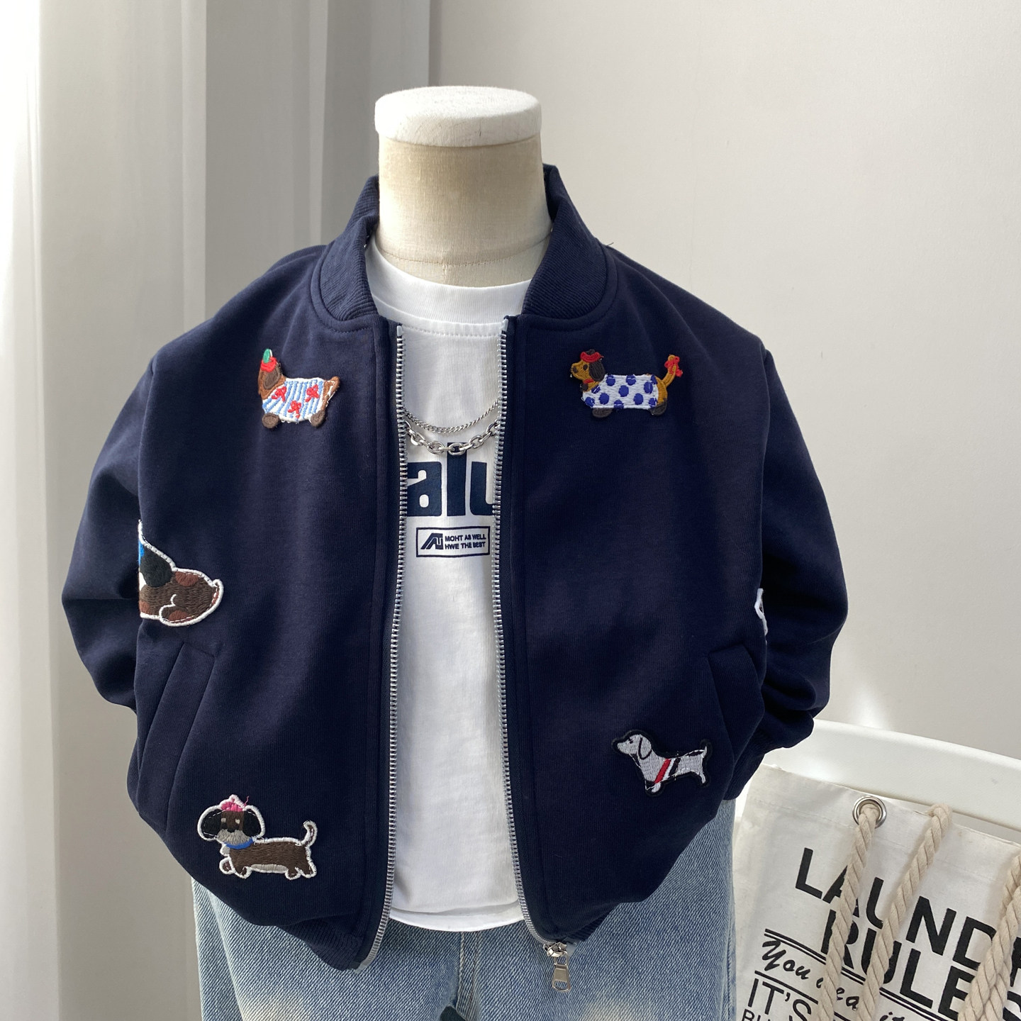 男童卫衣外套儿童棒球服春秋款2026新款男孩秋季开衫早秋韩版休闲