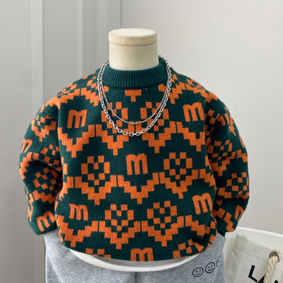 秋冬男童毛衣复古韩版