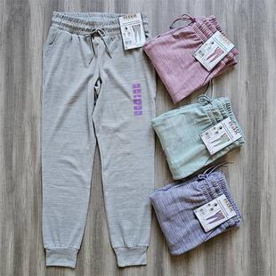 运动女士健身裤 外贸新款 速干弹力加薄绒柔软户外运动跑步卫裤 包邮