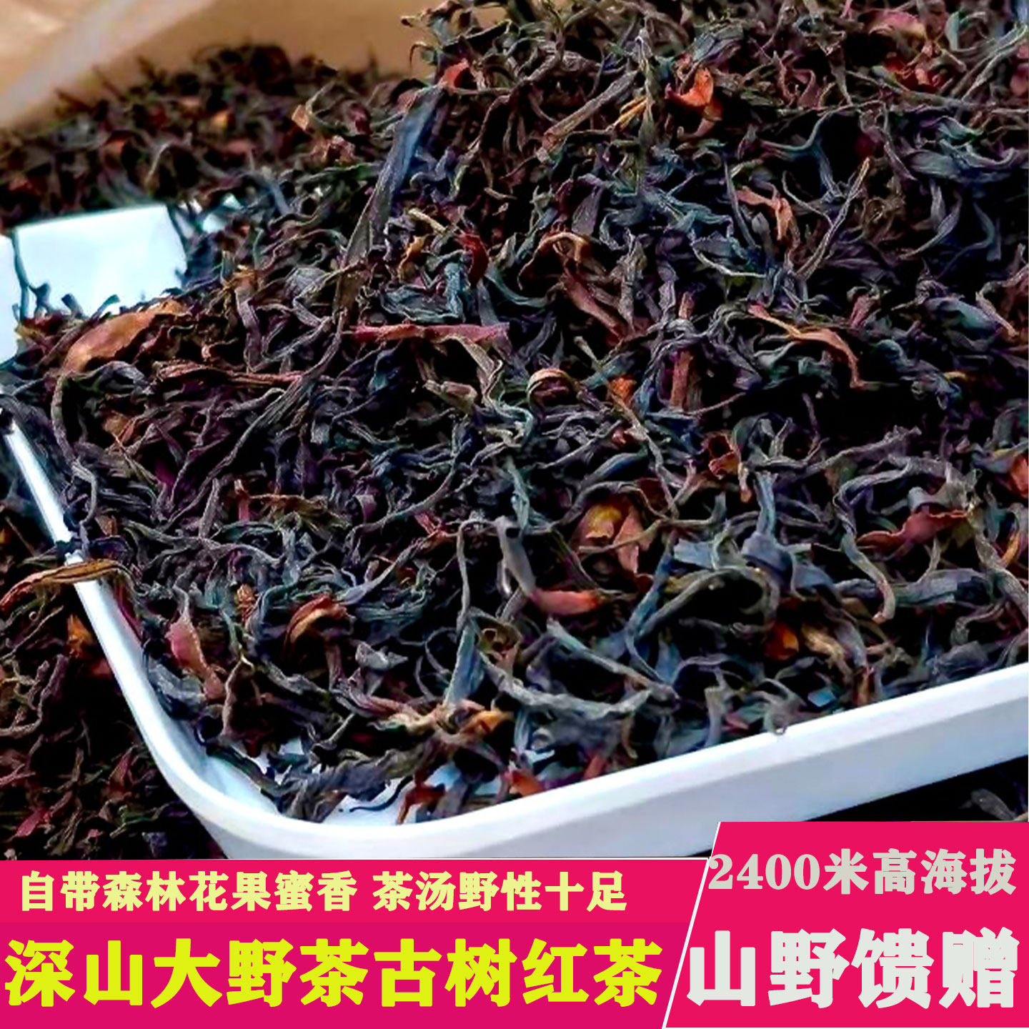 野生古树红茶云南红茶2025新茶老树晒红花果香春茶特浓香型散装袋