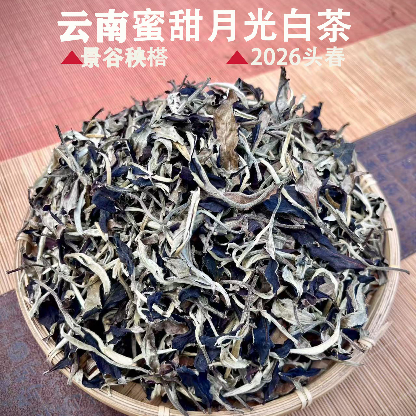 2026头春景谷月光白茶花果香散茶