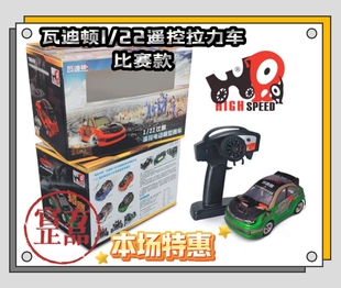 瓦迪顿1/22电动拉力车遥控赛车 玩具车四驱漂移车 拉力车比赛学校