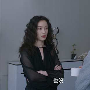 隐身的名字任小名倪妮同款套装长袖黑色衬衫女设计小众上衣+裤子