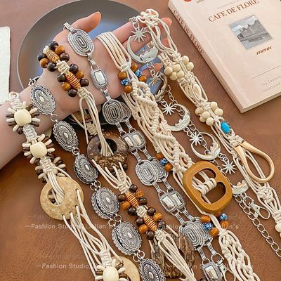 现在就出发金晨同款波西米亚腰带腰链民族风流苏腰绳度假风连衣裙