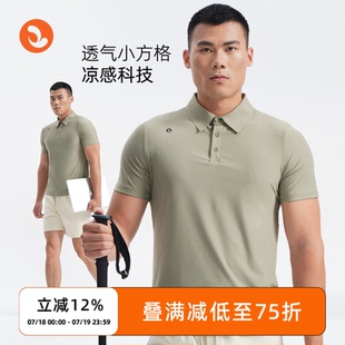 户外轻运动翻领男上衣防晒透气耐磨商务 SOSOLEMON 夏季 短袖 POLO衫