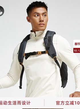 SOSOLEMON 秋冬男装长袖上衣健身运动保暖薄绒半拉链卫衣立领跑步