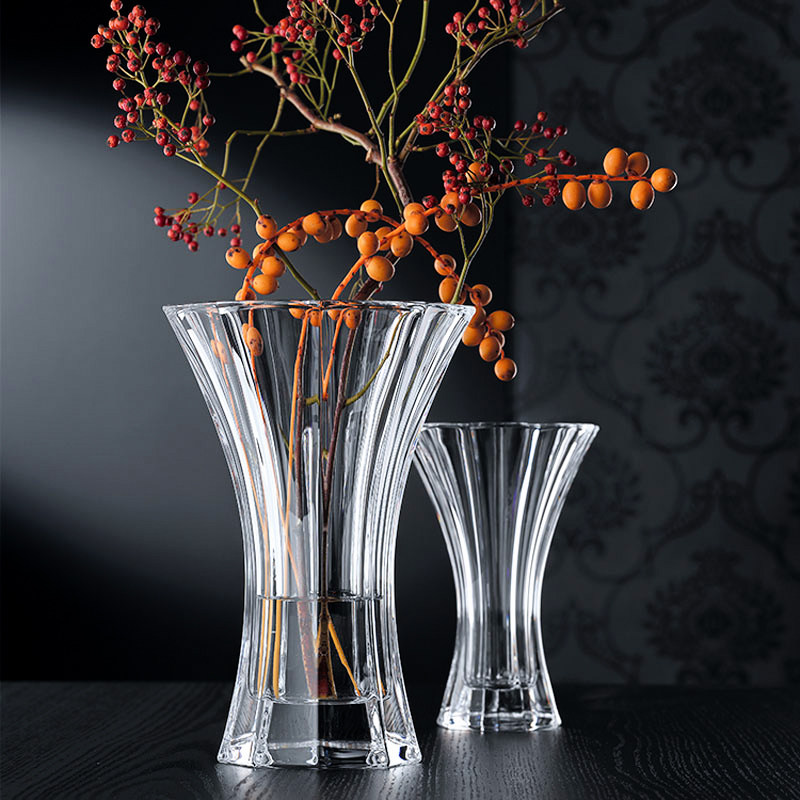 德国进口nachtmann水晶玻璃花瓶透明奢华水养插花瓶客厅装饰摆件