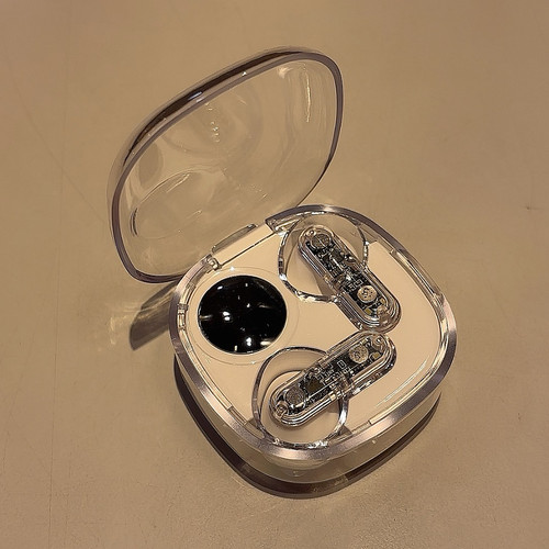 Woderrui透明耳机max20半入耳式蓝牙5.3学生党通用款