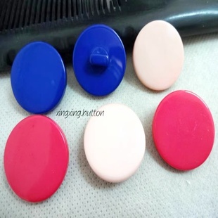 新款热卖梅红色浅粉色宝兰色风衣大衣毛衣纽扣平面蘑菇扣专卖25mm
