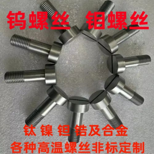 钼螺丝钨螺丝耐高温钛镍铌钽合金螺杆通气螺栓螺母螺钉紧固件平头