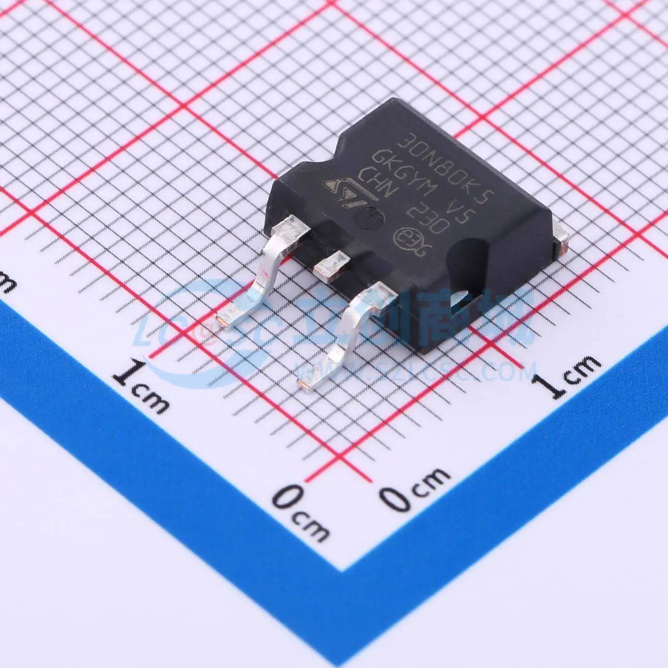 STB30N80K5 D2PAK(TO-263) 场效应管(MOSFET) ST(意法半导体)全新