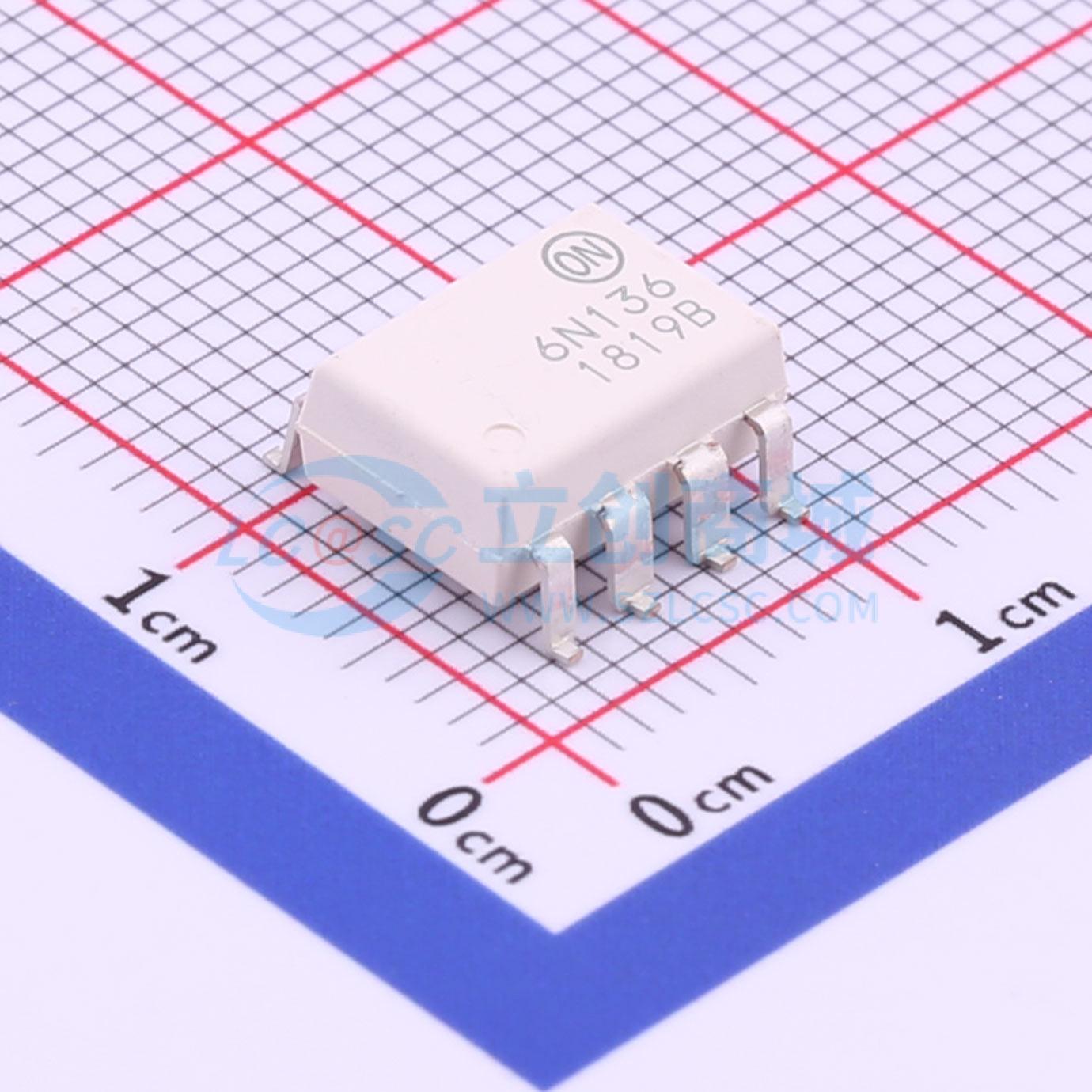 6N136SDM SOP-8-2.54mm 逻辑输出光耦 onsemi(安森美)全新原装 电