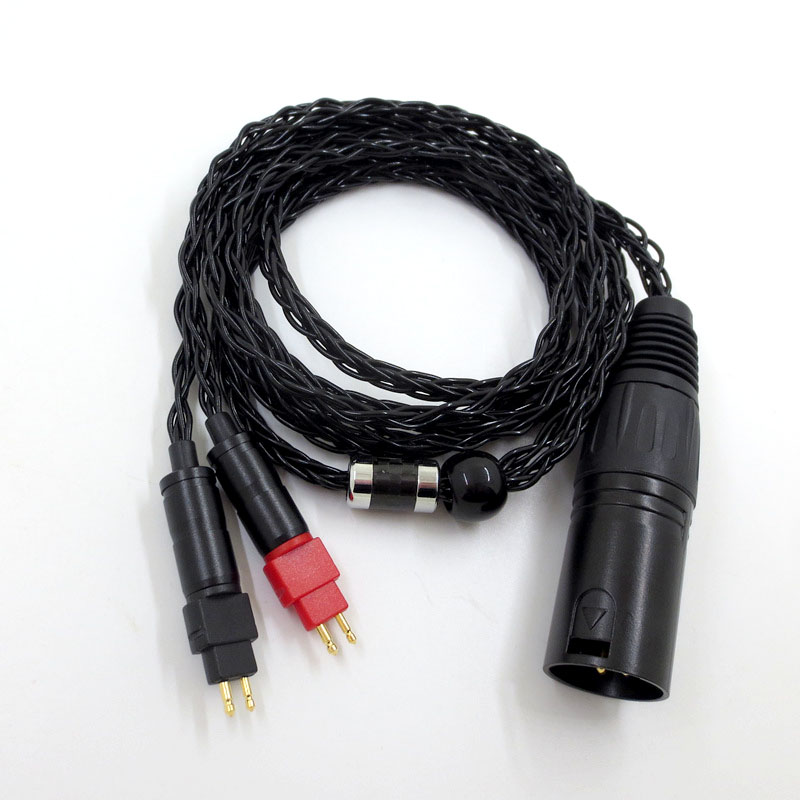 四芯卡侬头森海HD650 HD580 HD600 HD660s XLR八芯单晶铜耳机线