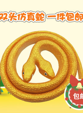 整人玩具蛇仿真双头蛇眼镜蛇