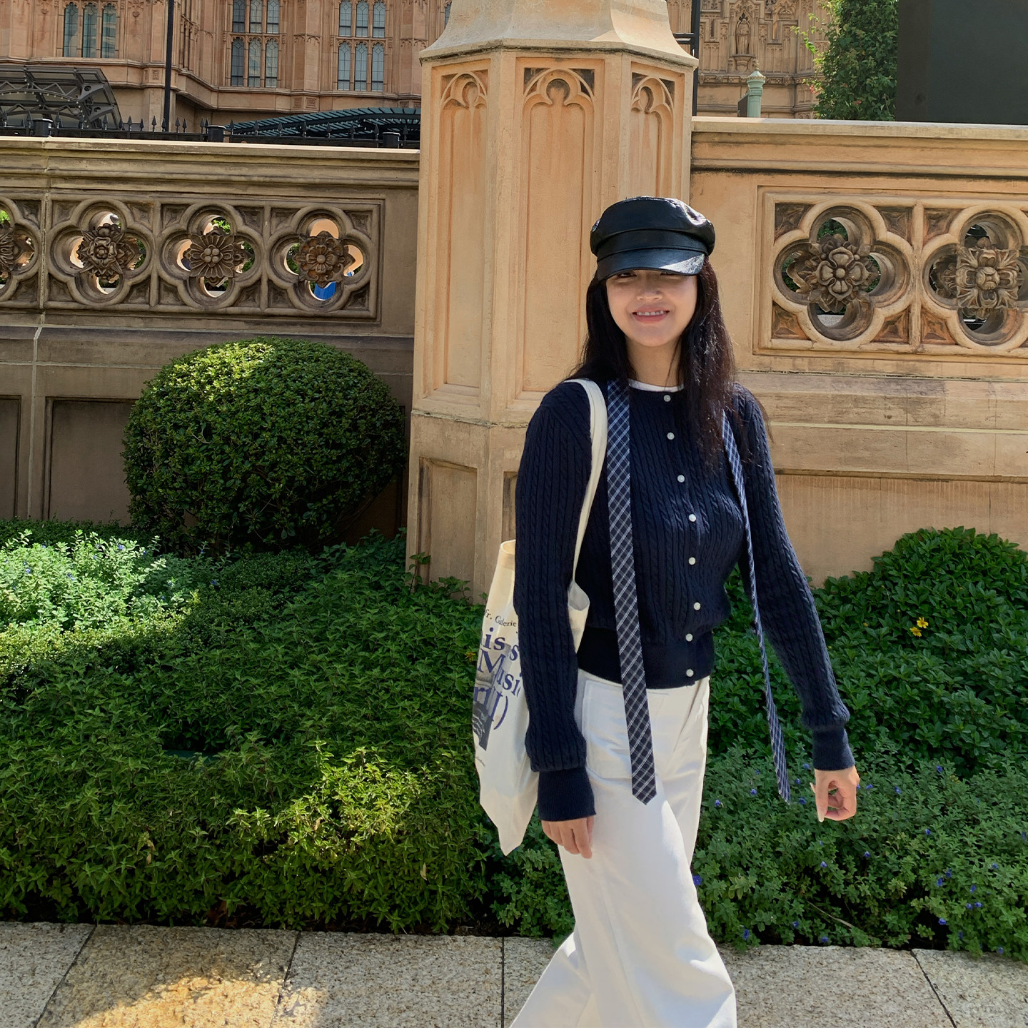 BABYSISTER小马刺绣小绞花毛衣针织开衫打底外穿长袖上衣外套