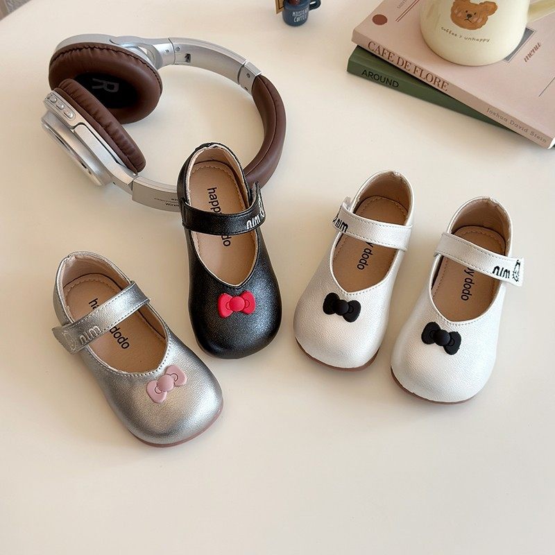 韩版女童银色皮鞋春秋新款儿童浅口单鞋女孩瓢鞋蝴蝶结宝宝公主鞋,童鞋/婴儿鞋/亲子鞋,皮鞋,淘宝优惠券,粉丝福利购,淘宝优惠卷