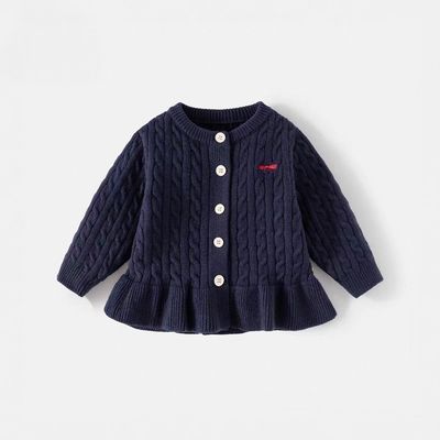 2025女童毛衣秋装新款宝宝洋气外套儿童秋季针织开衫秋款童装上衣