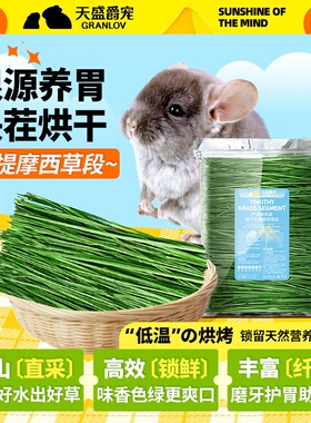 新头茬特级烘干北提摩西草段嫩绿多叶小宠动物龙猫兔子磨牙牧草