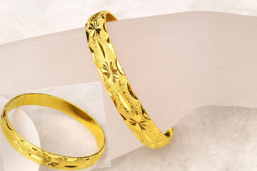 越南沙金韩版女士手镯  镀24K黄金女生卡扣沙 金手环 仿真金首饰,饰品/流行首饰/时尚饰品新,手镯,淘宝优惠券,粉丝福利购,淘宝优惠卷