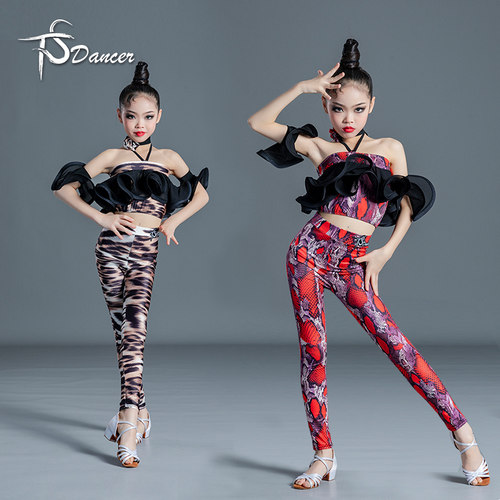 天生拉丁舞练功服女童新款专业