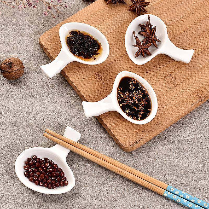 1067 创意日式陶瓷两用筷子架 带调味碟筷子托筷枕勺子托餐具架,餐饮具,碟,淘宝优惠券,粉丝福利购,淘宝优惠卷