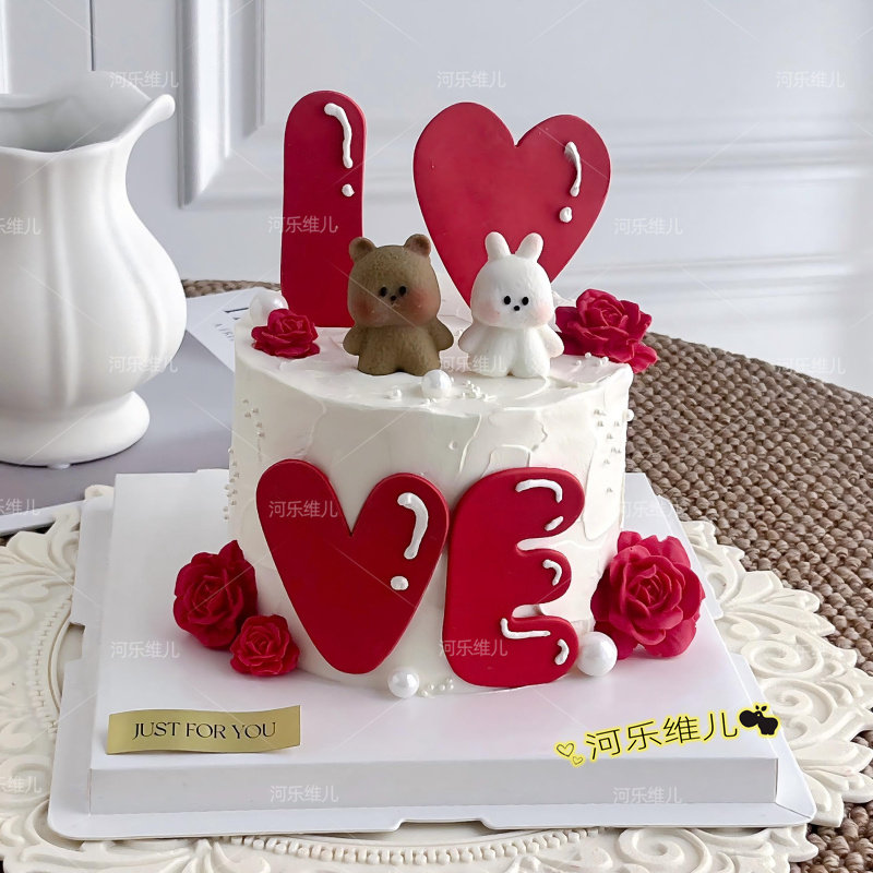 情人节七夕玫瑰花love爱心 小熊兔子翻糖巧克力裱花蛋糕烘焙模具,节庆用品/礼品,蛋糕/烘焙装饰用品,淘宝优惠券,粉丝福利购,淘宝优惠卷
