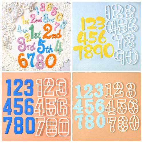 大号小号数字翻糖切模