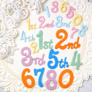 河乐维儿 卡通数字英文字母切模  周岁生日翻糖蛋糕烘焙装饰模具