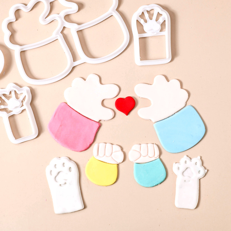 翻糖一家人比心压模蛋糕切模模具