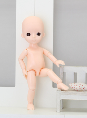 16厘米洋娃娃公主女孩sd公仔玩具13关节Q版bjd 无妆可练画妆 配鞋
