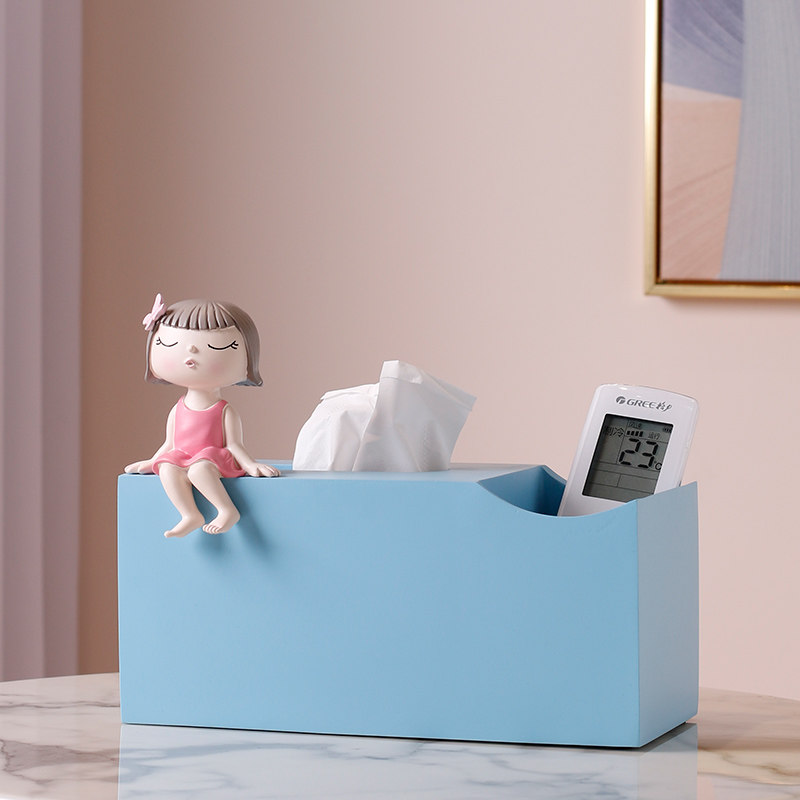 纸巾盒收纳摆件创意桌面卫生纸盒女生房间装饰品北欧小众家居工艺,家居饰品,装饰纸巾盒,淘宝优惠券,粉丝福利购,淘宝优惠卷