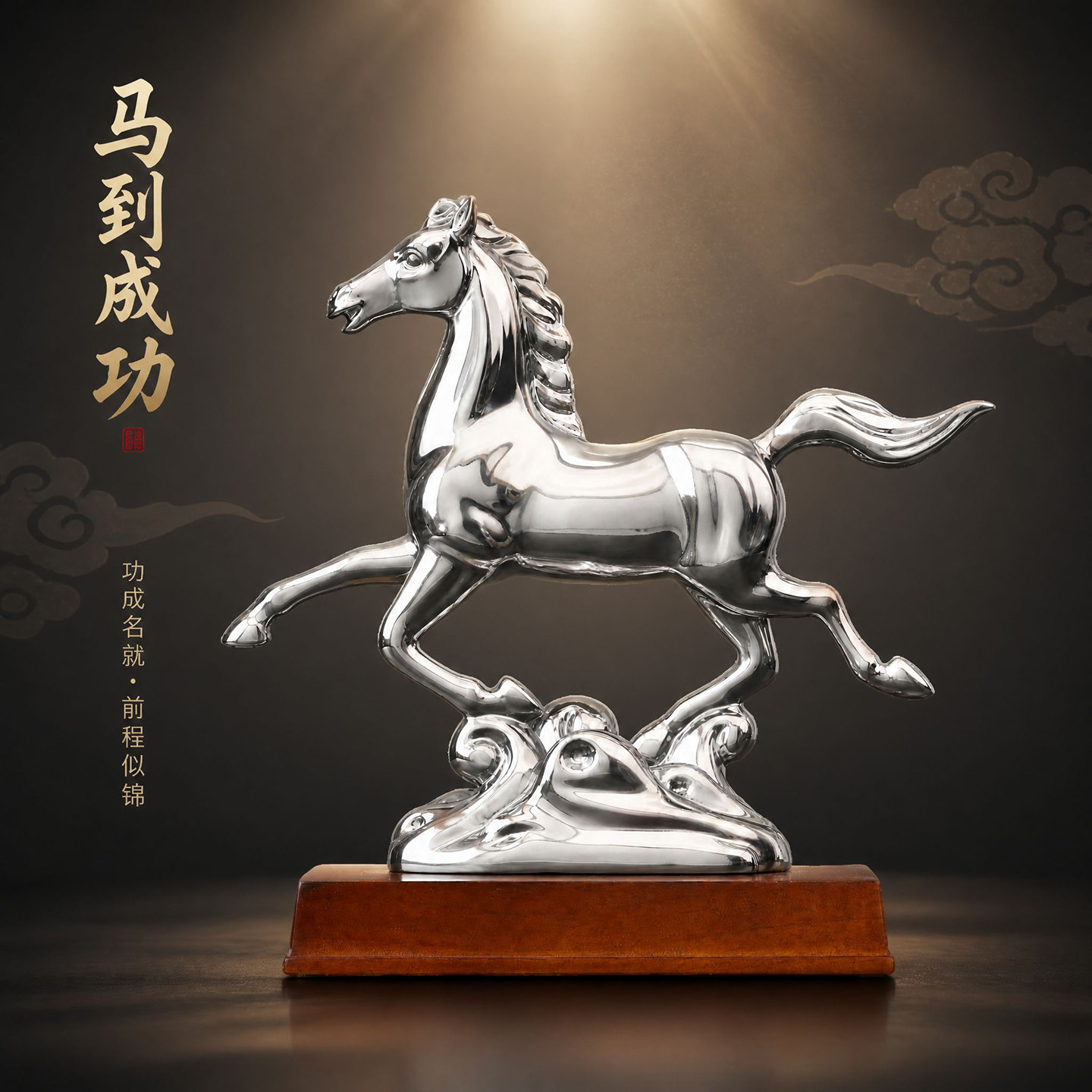 腾飞办公室桌面马昶晟马到成功图片