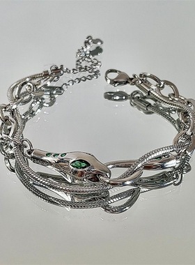 新款灵蛇双层叠戴手链