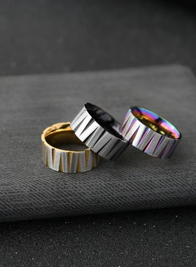 Wilk{痕}钛钢淬火戒指