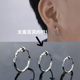 莫比乌斯环无耳洞男潮耳环无痛感高级感女无孔嘻哈气质弹簧耳夹
