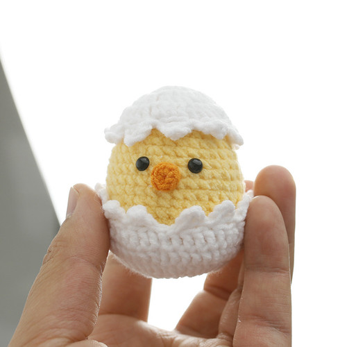 DIY编织破壳小鸡钥匙扣挂件