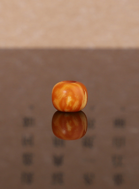 俄料老蜜蜡老型珠散珠8.3*6.6mm 琥珀蜜蜡手串diy配饰单珠 MSLL3