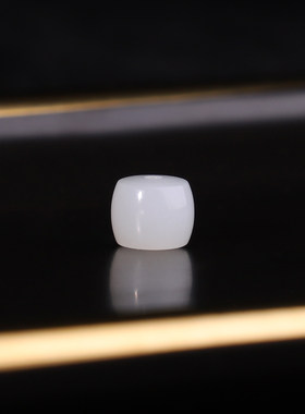 新疆料白玉直切隔珠8*7mm