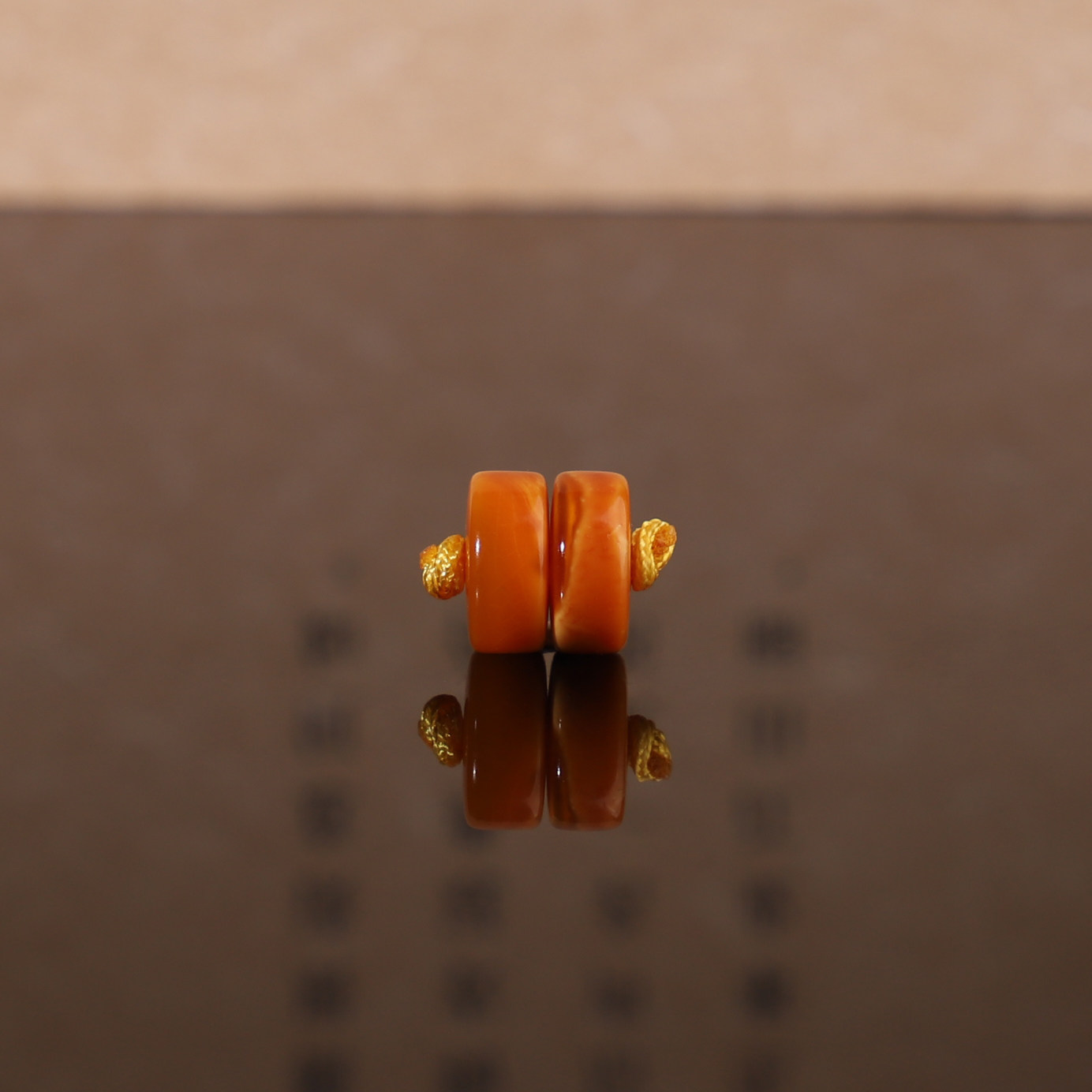 俄料老蜜蜡古董蜜蜡直切隔片对珠8.2*3.6mm 精品垫片手链配珠 G50
