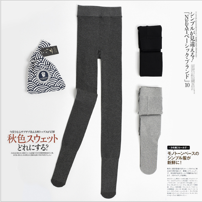 春秋2024秋装新款加绒加厚保暖螺纹打底裤女裤外穿秋裤棉裤袜冬季