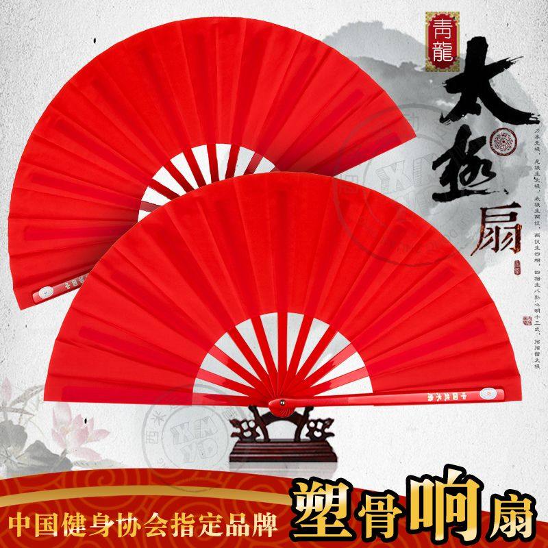 青龙牌功夫扇太极扇响扇2把减2元图片