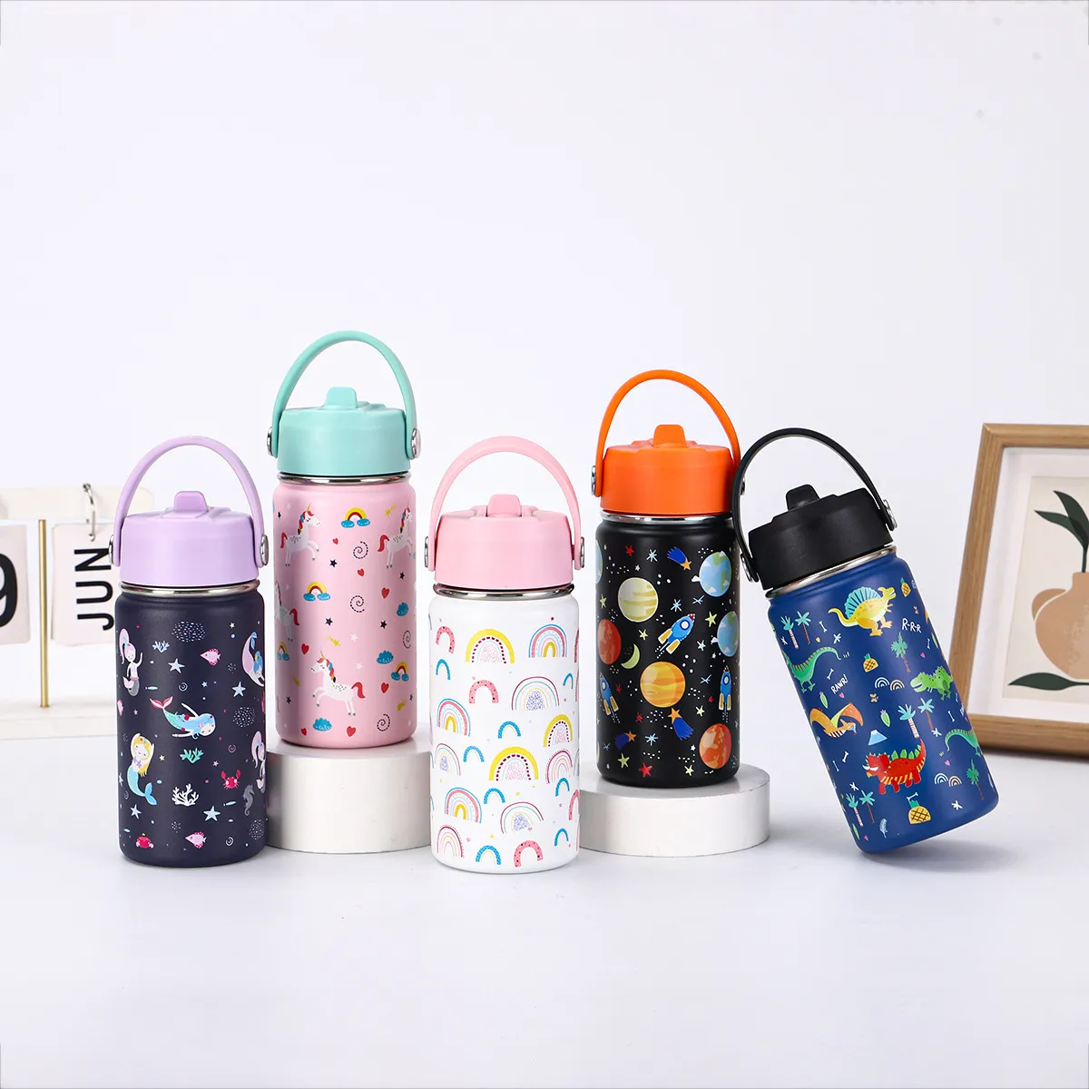 新款卡通保温杯可爱手提304不锈钢水杯吸管杯户外时尚便携太空壶,餐饮具,保冷/保温杯,淘宝优惠券,粉丝福利购,淘宝优惠卷