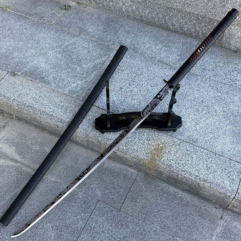 摆件一体龙骨刀具苗刀长款刀剑汉服配饰收藏唐横刀宝剑镇宅未开刃